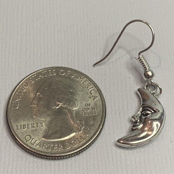Moon Earring, Nature Earring, Punk Earring, Goth Earring, Science Earring, Gift - Picture 4 of 5